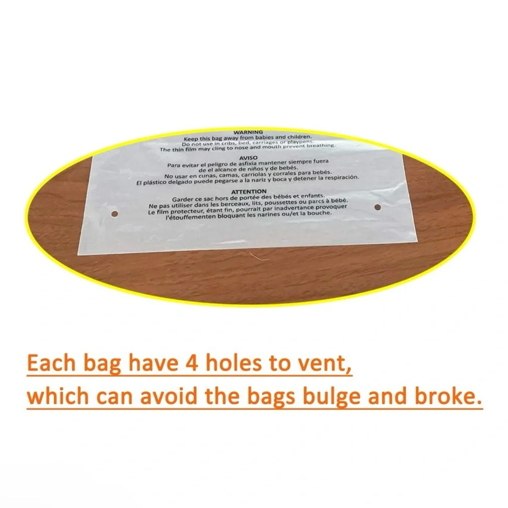 N/A suffocation poly bags